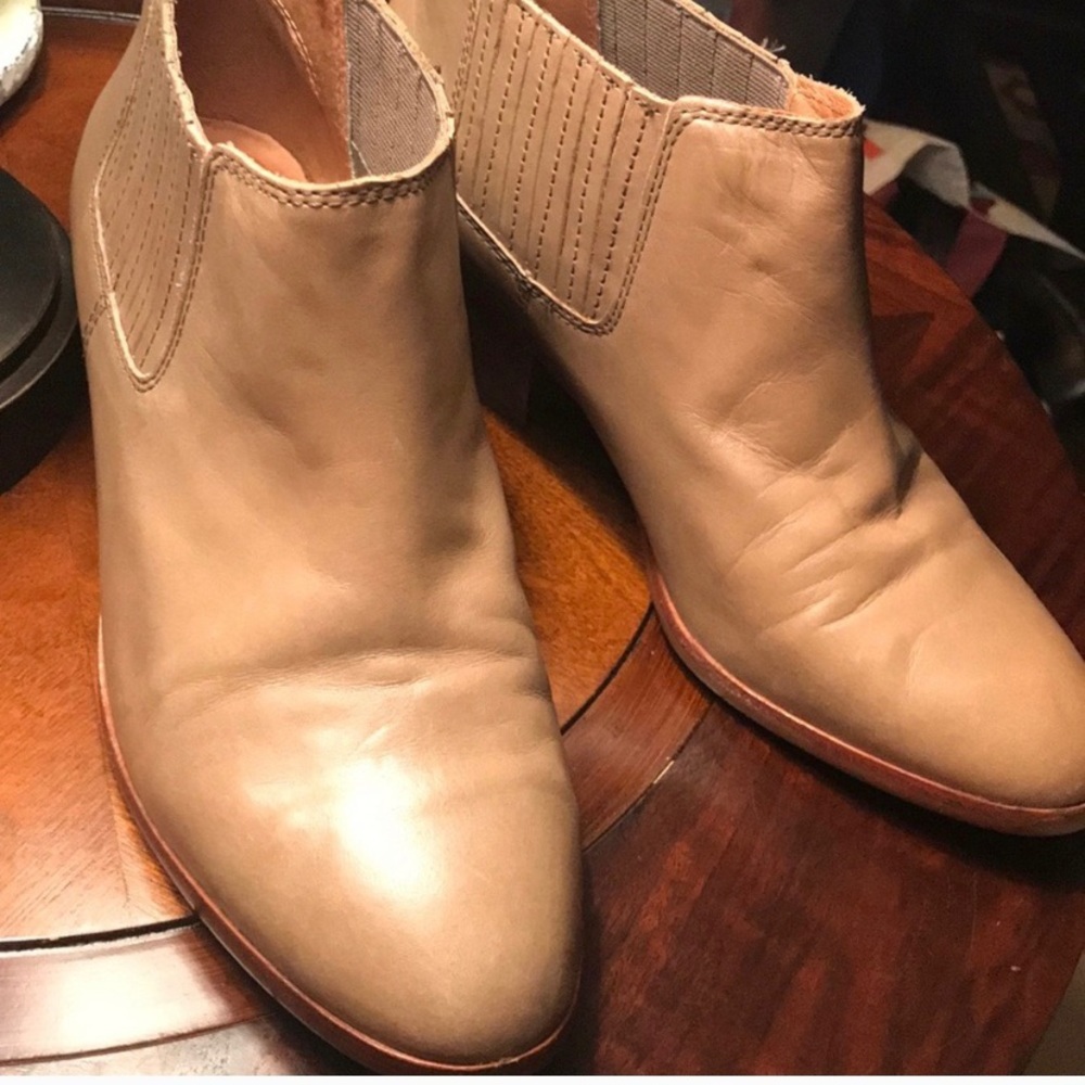 Madewell Tan Spencer Chelsea leather Bootie